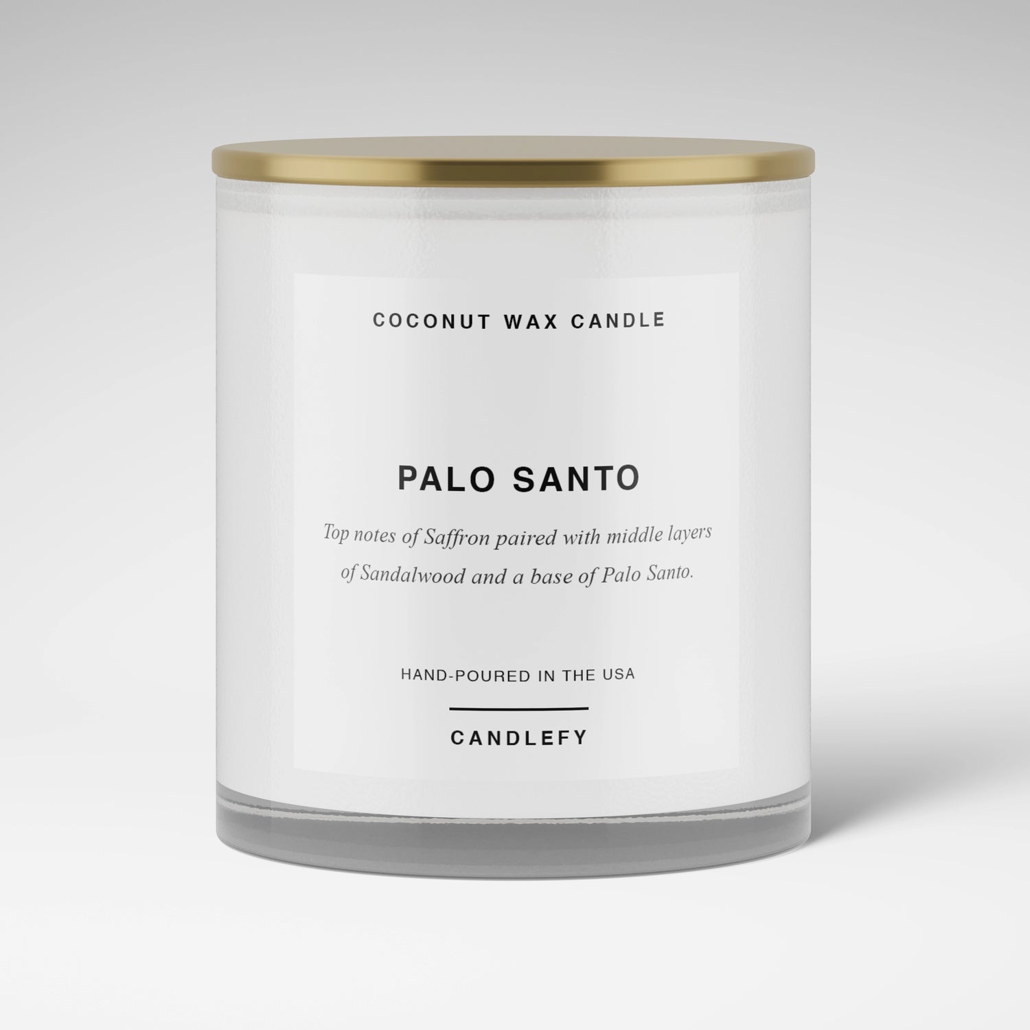Palo Santo Candle · White Tumbler · Coconut Wax · 10oz