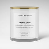 Palo Santo Candle · White Tumbler · Coconut Wax · 10oz