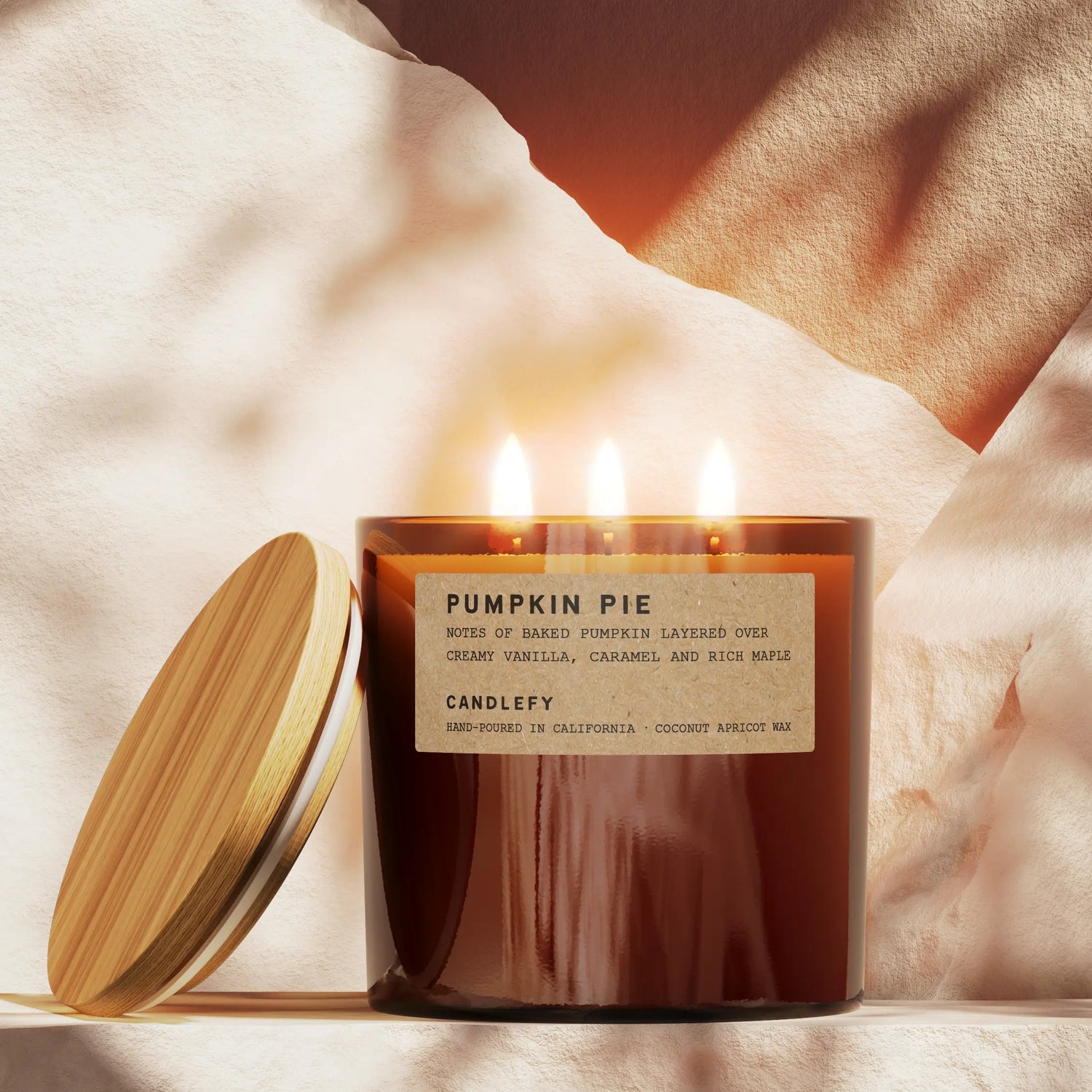Pumpkin Pie Scented Candle · 3-Wick Candle