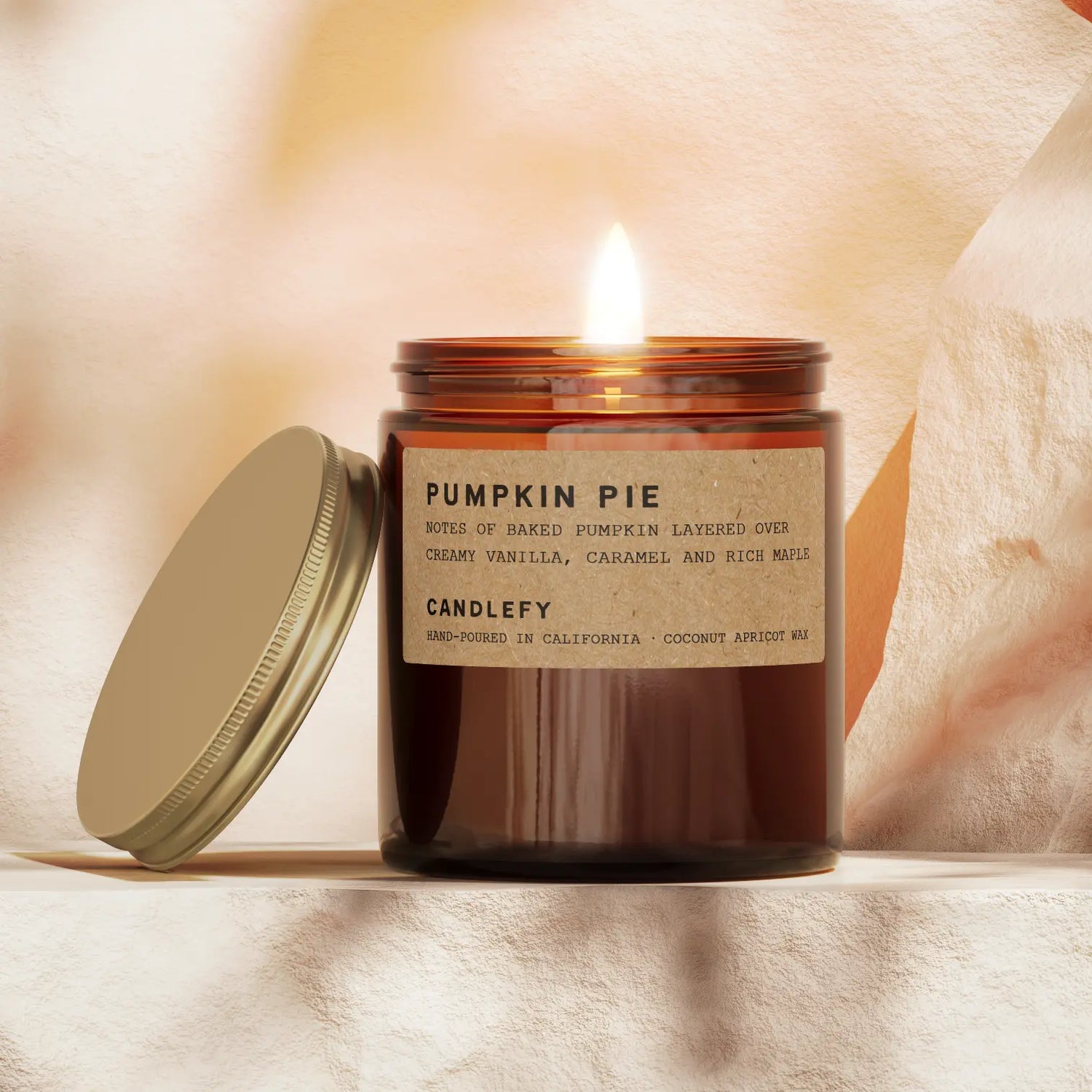 Pumpkin Pie Scented Candle: Fall Candle Collection