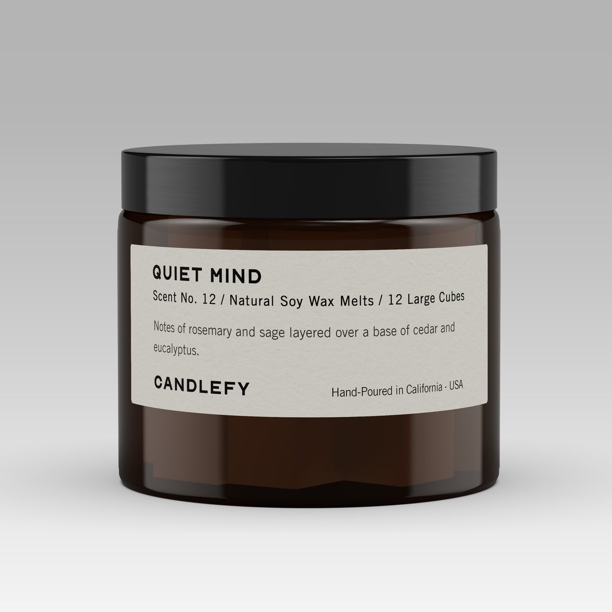 Quiet Mind Wax Melts · Hand-Poured Soy Wax · 12 Strongly Scented Cubes