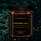 Scented Christmas Candle: Christmas Tree (Pine, Fraser Fir, Red Currant)