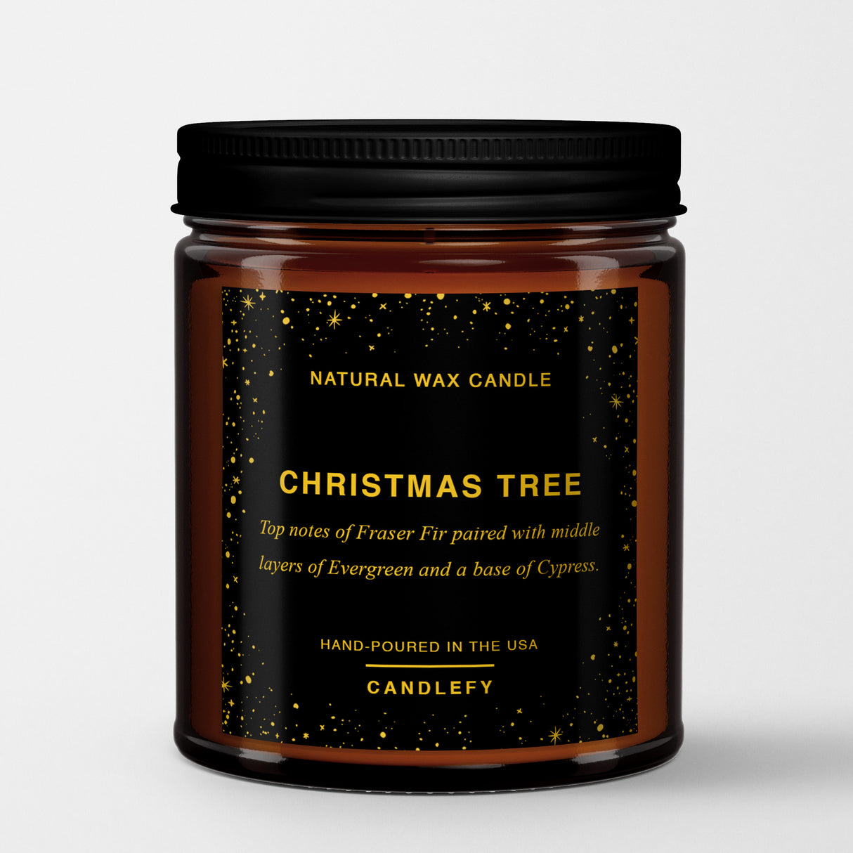 Scented Christmas Candle: Christmas Tree (Pine, Fraser Fir, Red Currant) 2