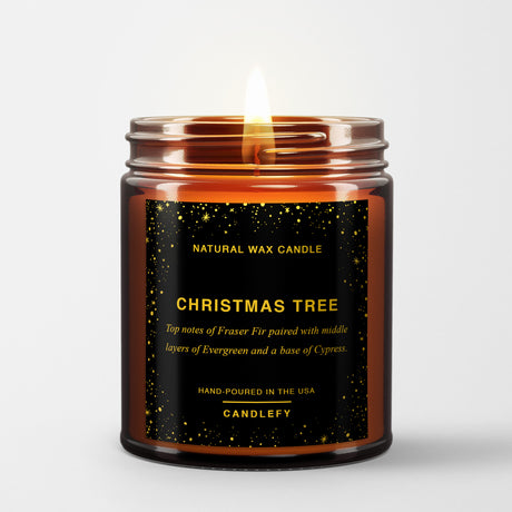 Scented Christmas Candle: Christmas Tree (Pine, Fraser Fir, Red Currant) 3