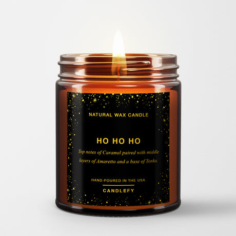 Scented Christmas Candle: Ho Ho Ho (Caramel, Amaretto, Tonka) 2