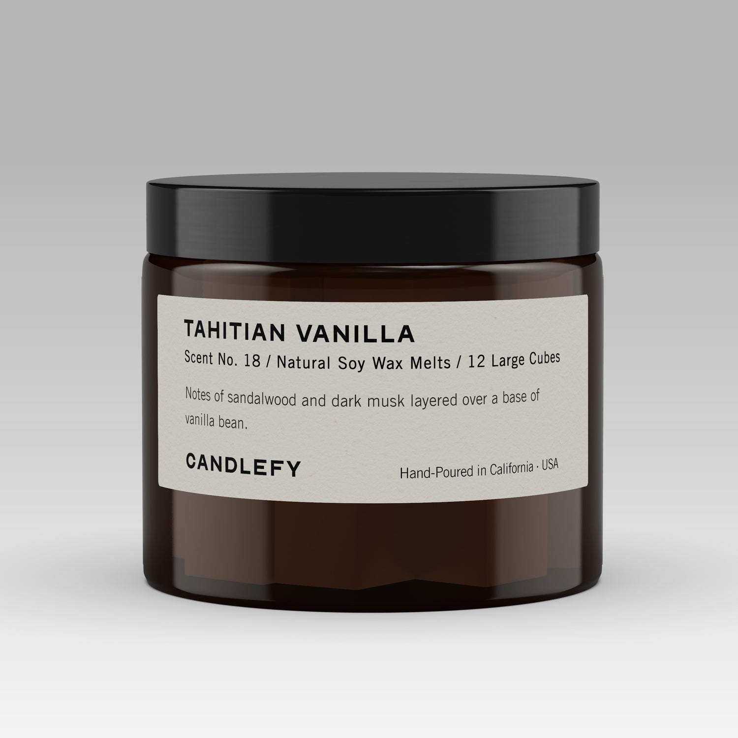 Tahitian Vanilla Wax Melts · Hand-Poured Soy Wax · 12 Strongly Scented Cubes