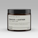 Tobacco + Leather Soy Wax Melts | 12 Cube Set | Strong 15% Fragrance Load | Flameless Home Scent