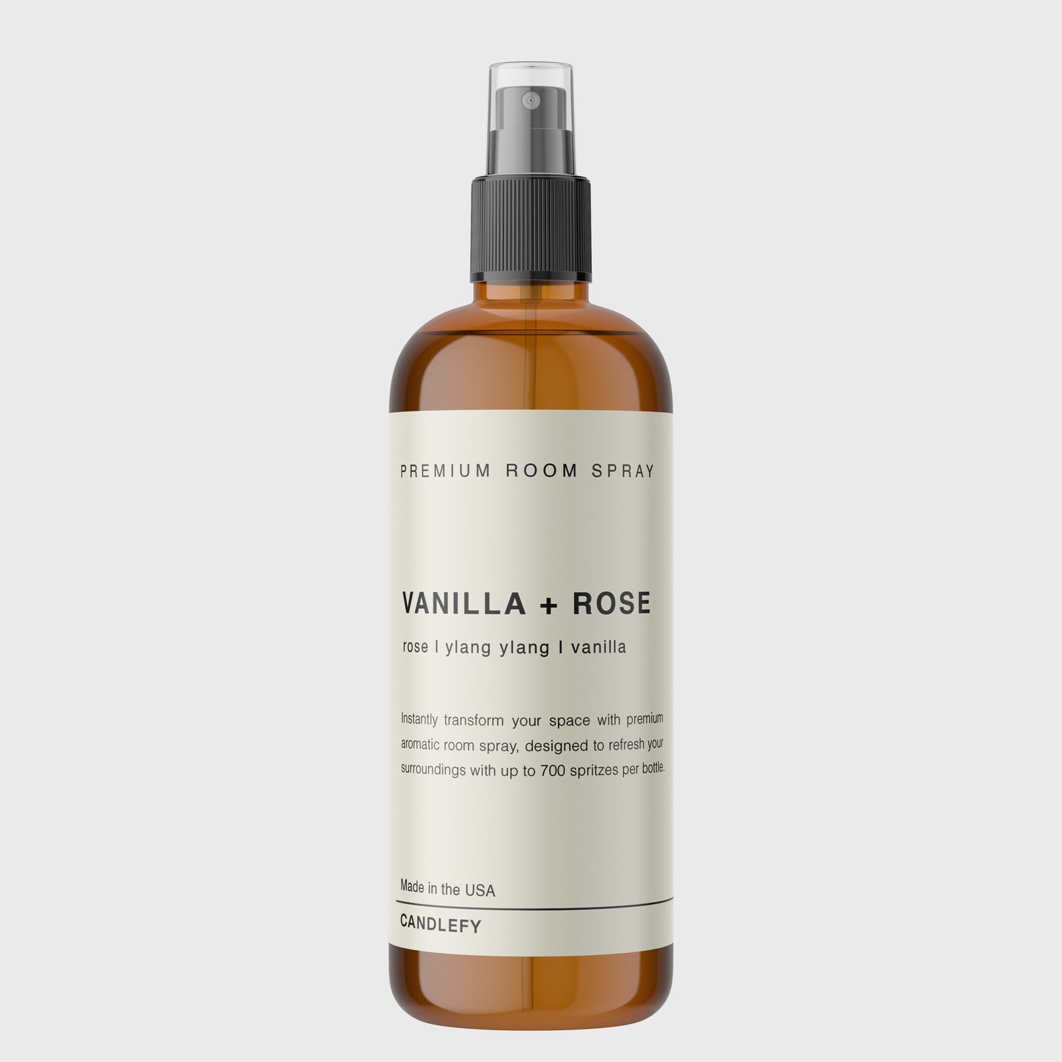 Vanilla + Rose Premium Room Spray: Refresh Your Space with 700 Spritzes of Aromatic Bliss