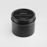 Santal Natural Wax Scented Candle in Black Travel Tin - Candlefy