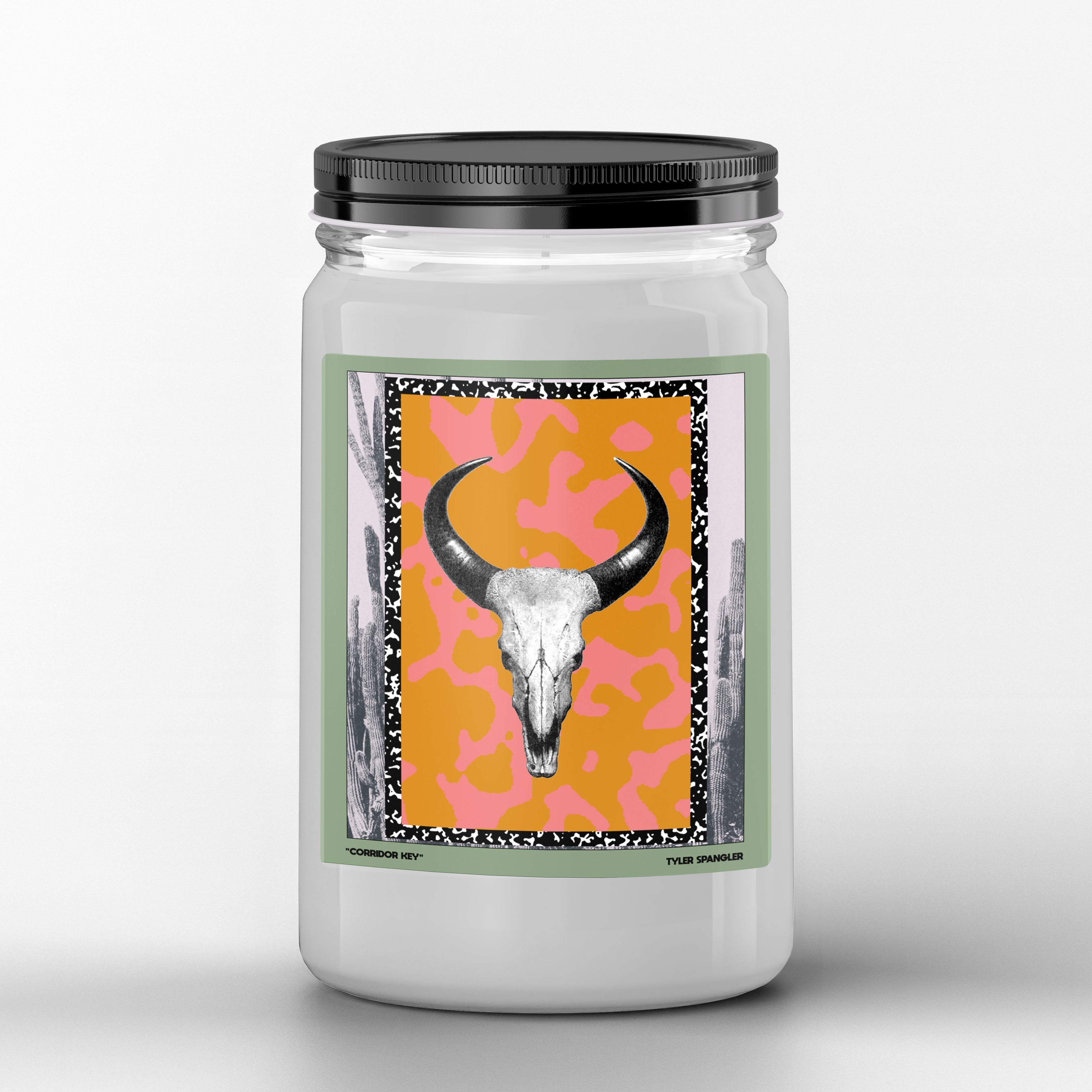 Tyler Spangler Scented Candle I Animal Skull I Premium Scented Candle