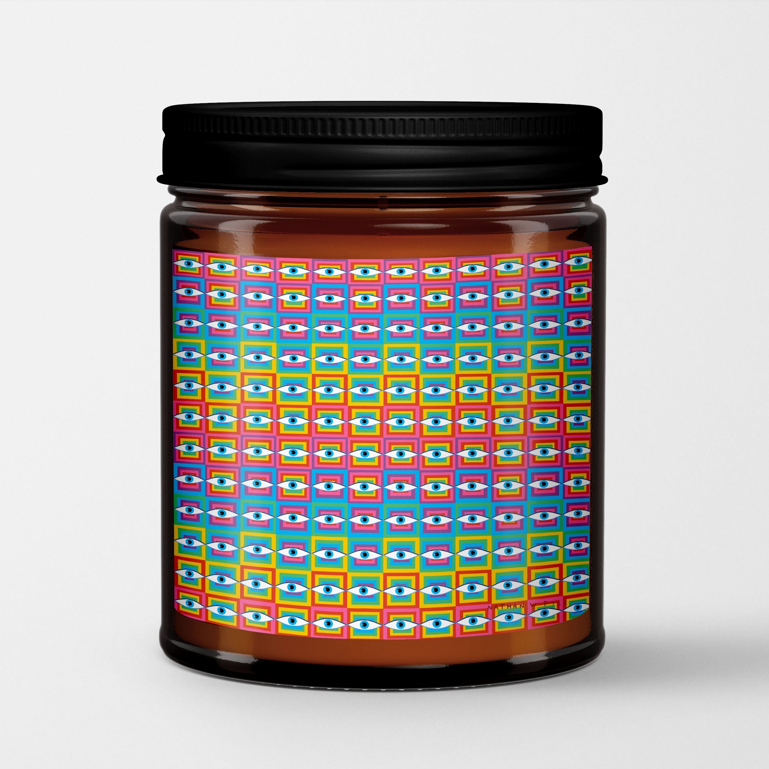 Vivillus Scented Candle in Amber Glass Jar | Eye See | Vivien Keidel