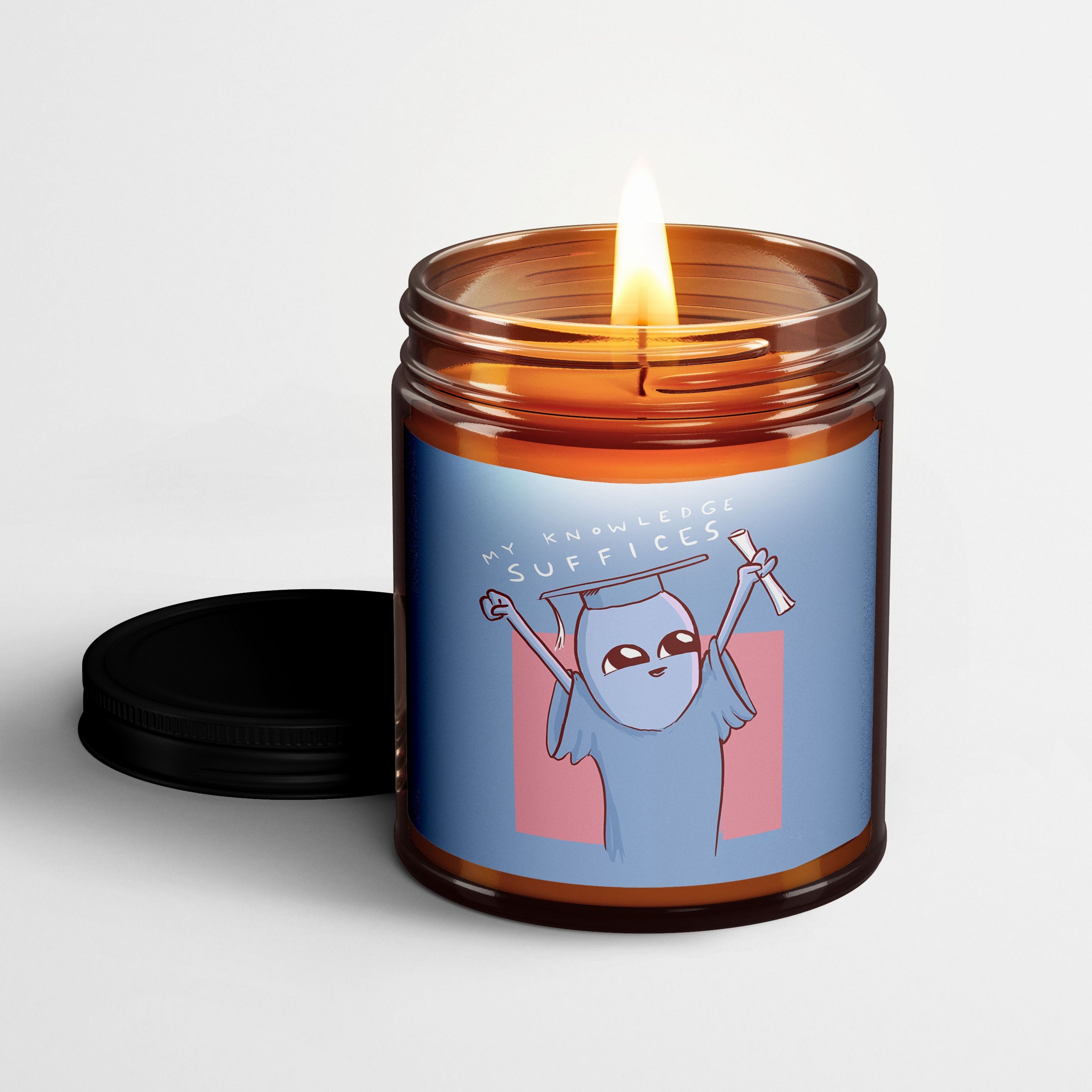 Strange Planet Scented Candle I My Knowledge Suffices | Nathan W Pyle