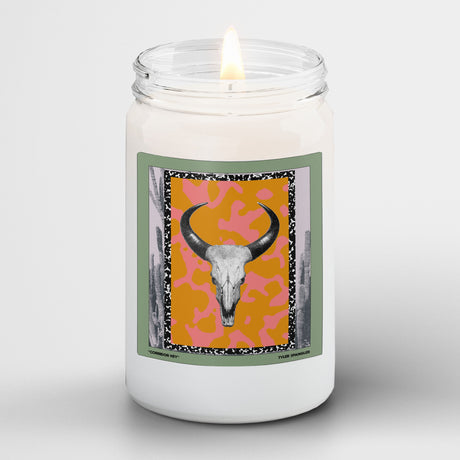 Tyler Spangler Scented Tin Candle I Animal Skull I Premium Scented Candle