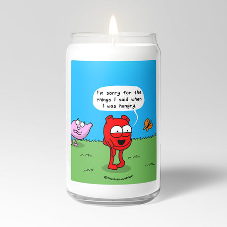 Awkward Yeti Scented Candle in Mason Jar: Hangry - Candlefy