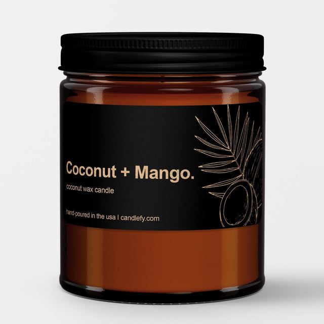 Botanical Spa Candle: Coconut Mango - Candlefy