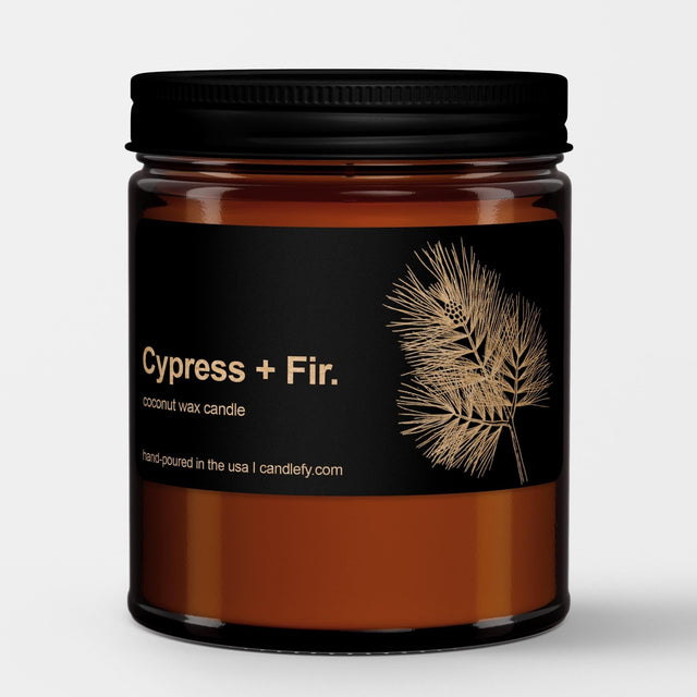 Botanical Spa Candle: Cypress + Fir - Candlefy