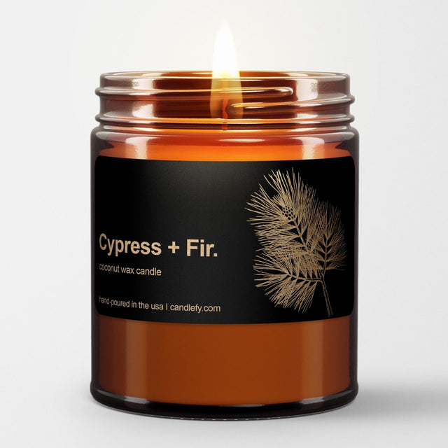 Botanical Spa Candle: Cypress + Fir - Candlefy