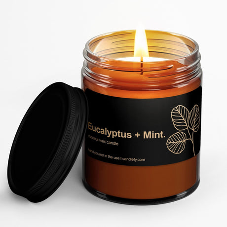 Botanical Spa Candle: Eucalyptus + Mint - Candlefy