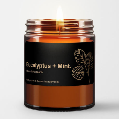 Botanical Spa Candle: Eucalyptus + Mint - Candlefy