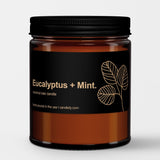 Botanical Spa Candle: Eucalyptus + Mint - Candlefy