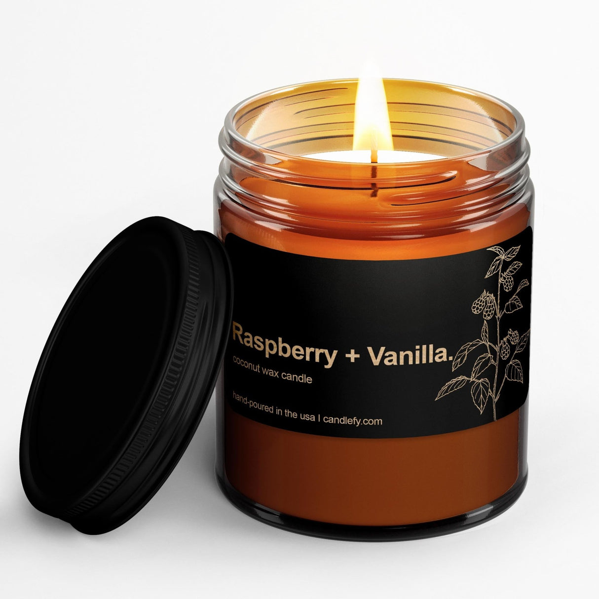Botanical Spa Candle: Raspberry Vanilla - Candlefy
