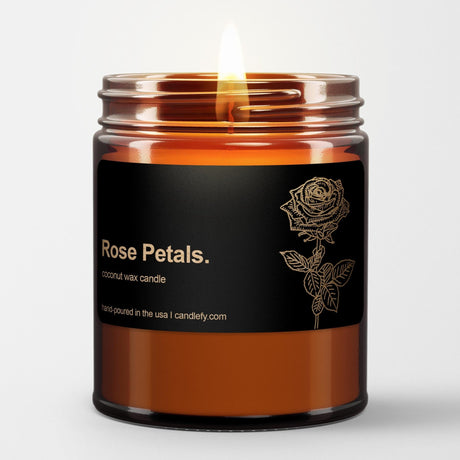 Botanical Spa Candle: Rose Petals - Candlefy