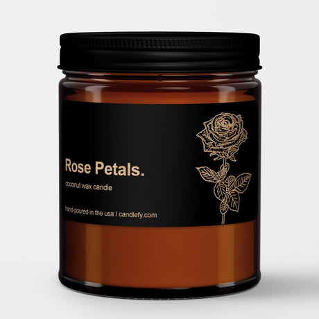 Botanical Spa Candle: Rose Petals - Candlefy