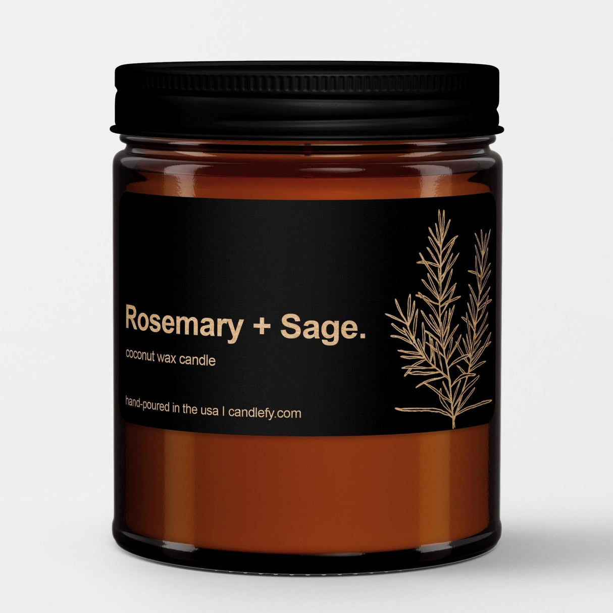 Botanical Spa Candle: Rosemary + Sage - Candlefy