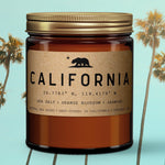 California Golden State Scented Candle (Sea Salt, Orange Blossom, Night Jasmine) - Candlefy
