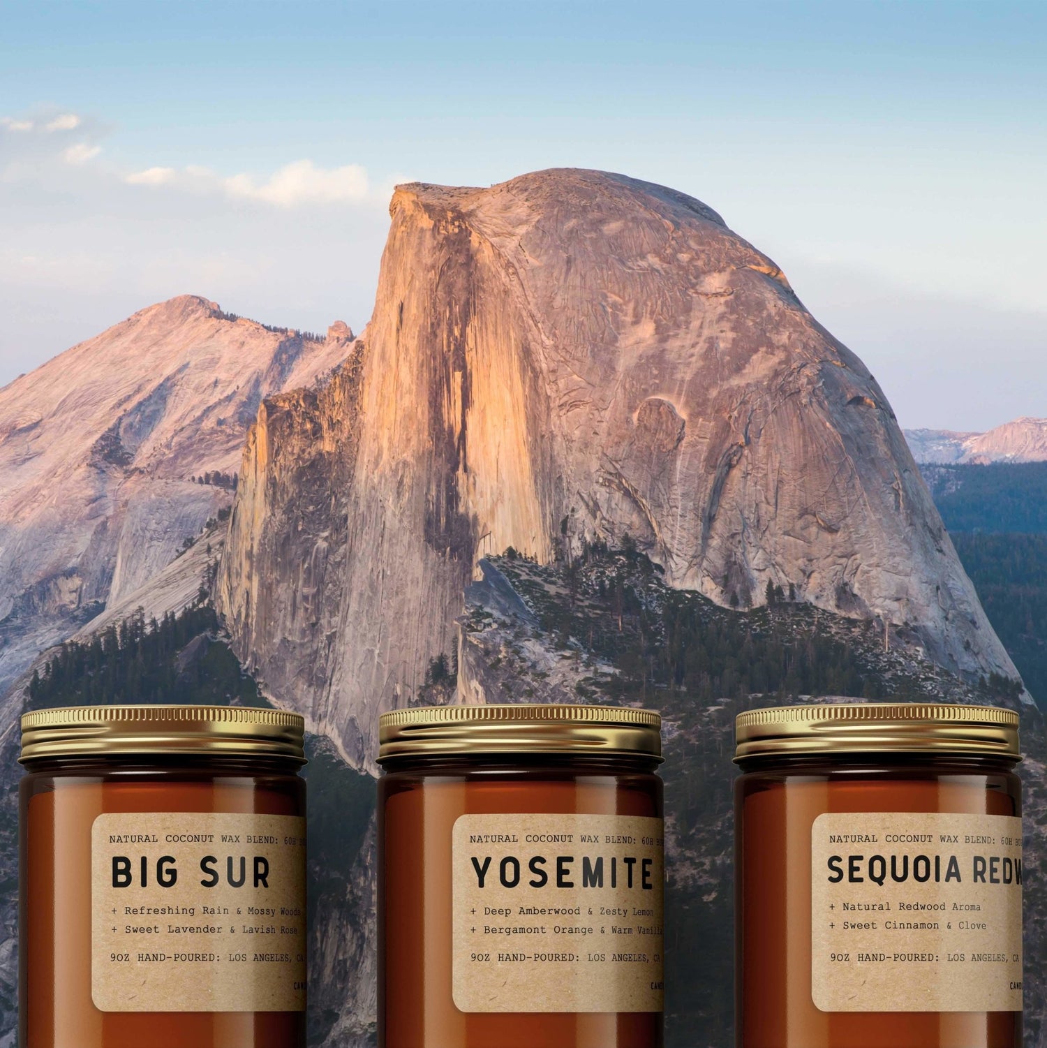 California Scented Candle Gift Box (6 Candles / 360H Burn-Time) - Candlefy