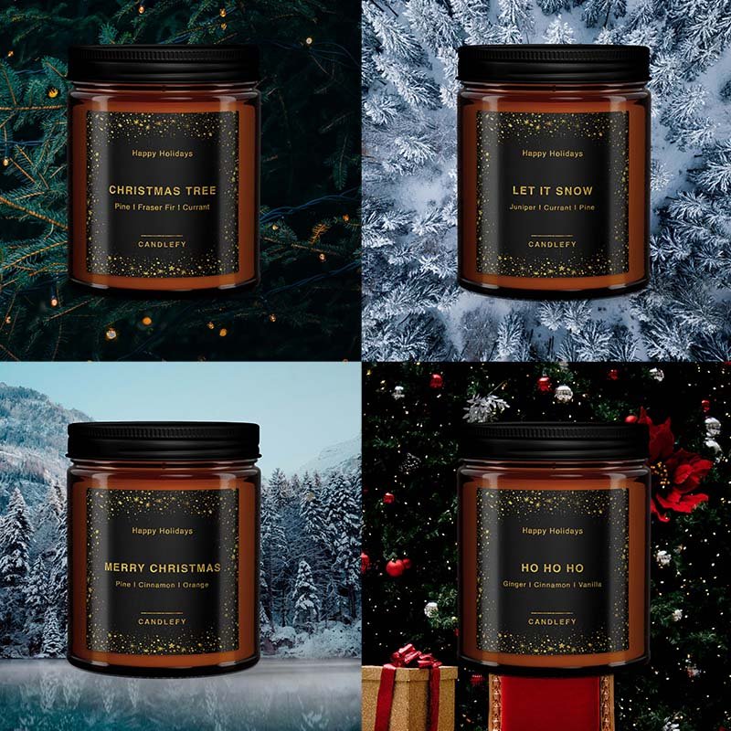 Christmas Candle Gift Box: The Christmas Collection (4 Candles) - Candlefy