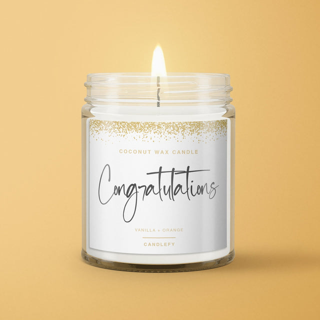 Congratulations Gift Candle - Candlefy