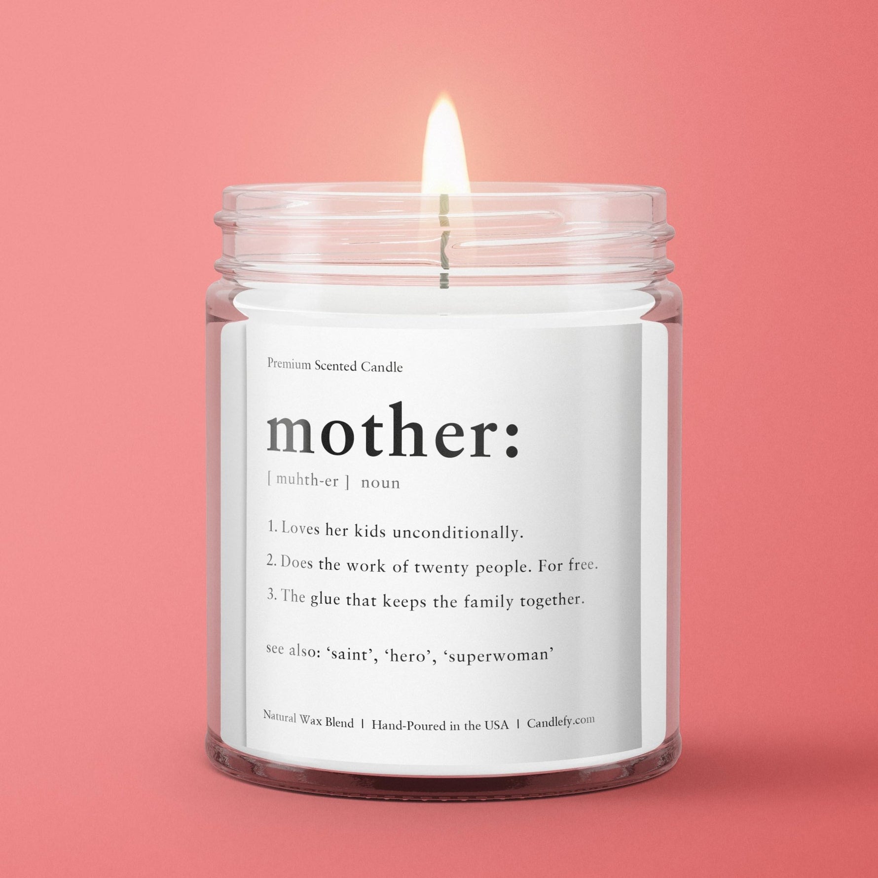 Definition of Mother - Mother's Day Gift Candle - Candlefy