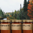 Fall Candle Gift Box with 3 Candles: Pumpkin Pie, Apple Pie, Fresh Coffee - Candlefy