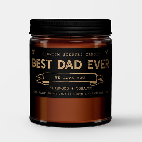 Father's Day Gift Candle: Best Dad Ever - Candlefy