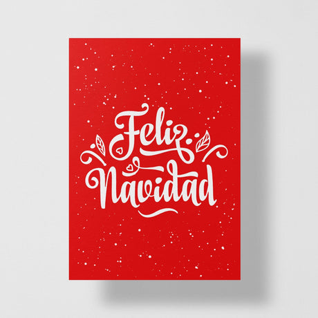 Feliz Navidad Personalized Greeting Card / Tarjeta de felicitación personalizada - Candlefy