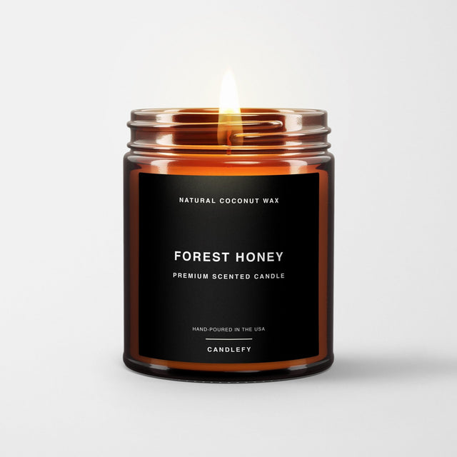 Forest Honey: Premium Scented Candle Made With Natural Coconut Wax - Candlefy