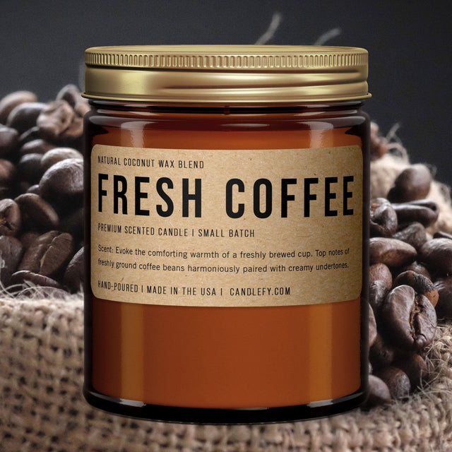 Fresh Coffee Scented Candle: Fall Candle Collection - Candlefy