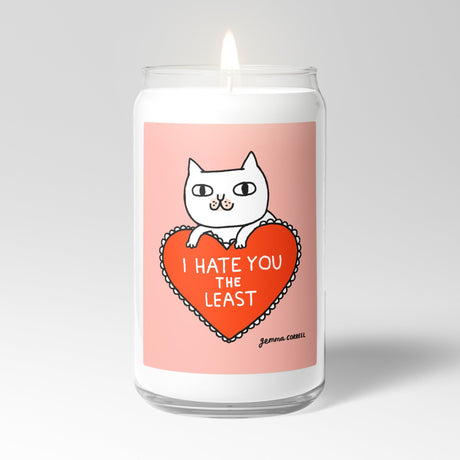 Gemma Correll Scented Candle in Mason Jar: Hate You - Candlefy