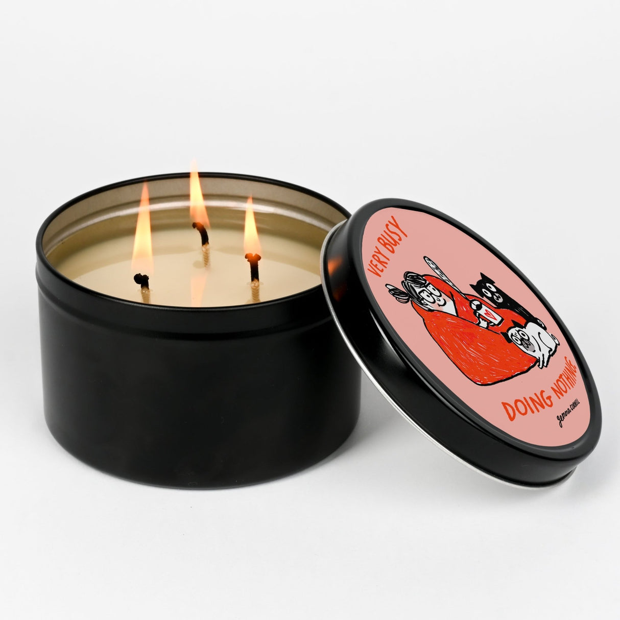 Gemma Correll Scented Tin Candle: Busy - Candlefy
