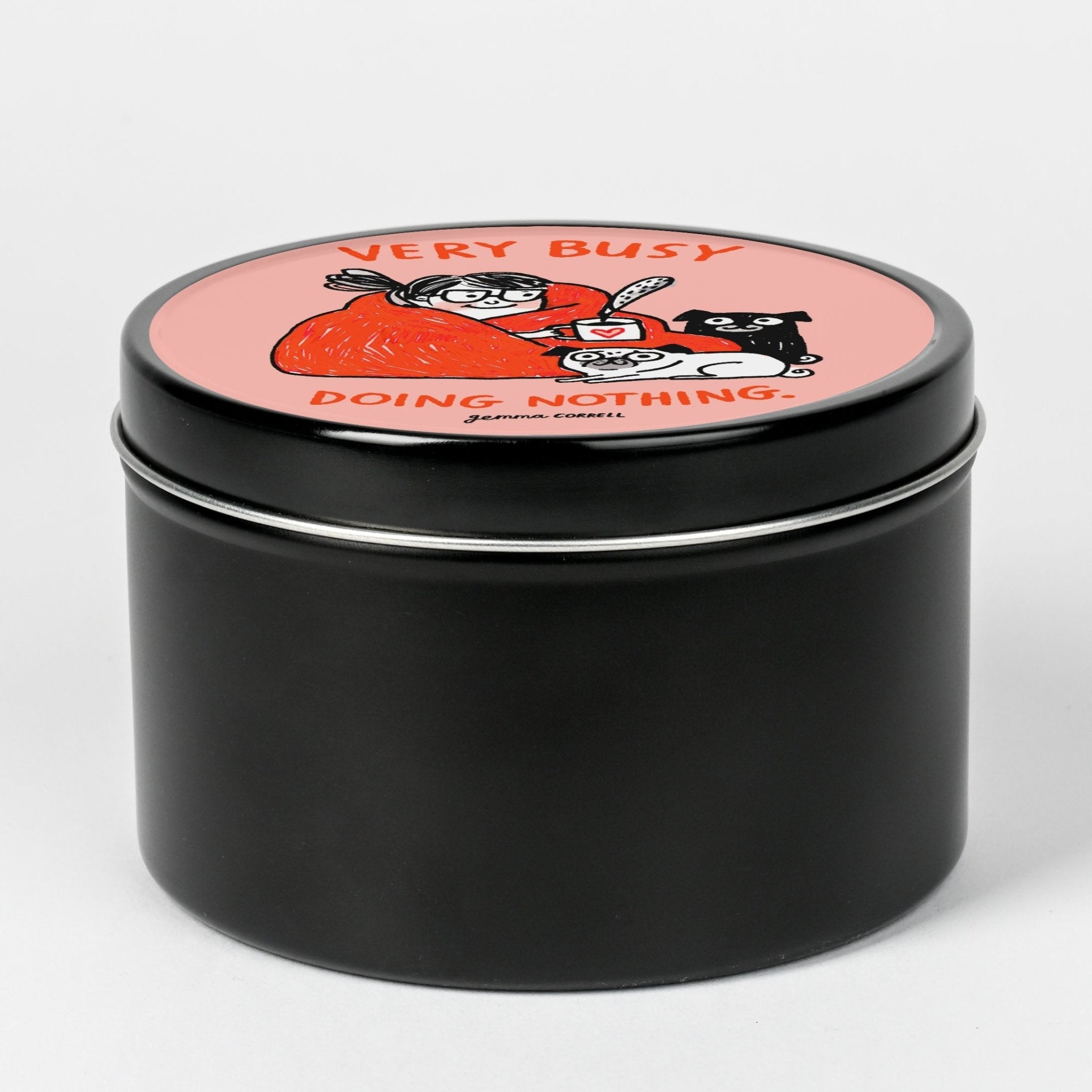 Gemma Correll Scented Tin Candle: Busy - Candlefy