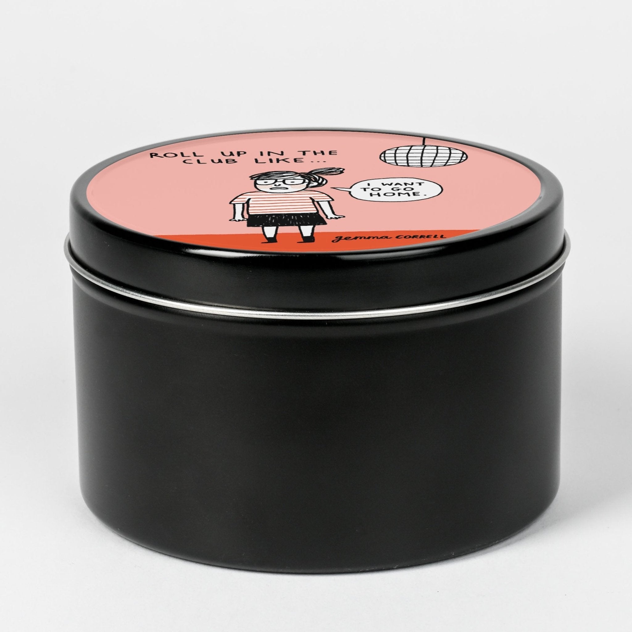 Gemma Correll Scented Tin Candle: Da Club - Candlefy
