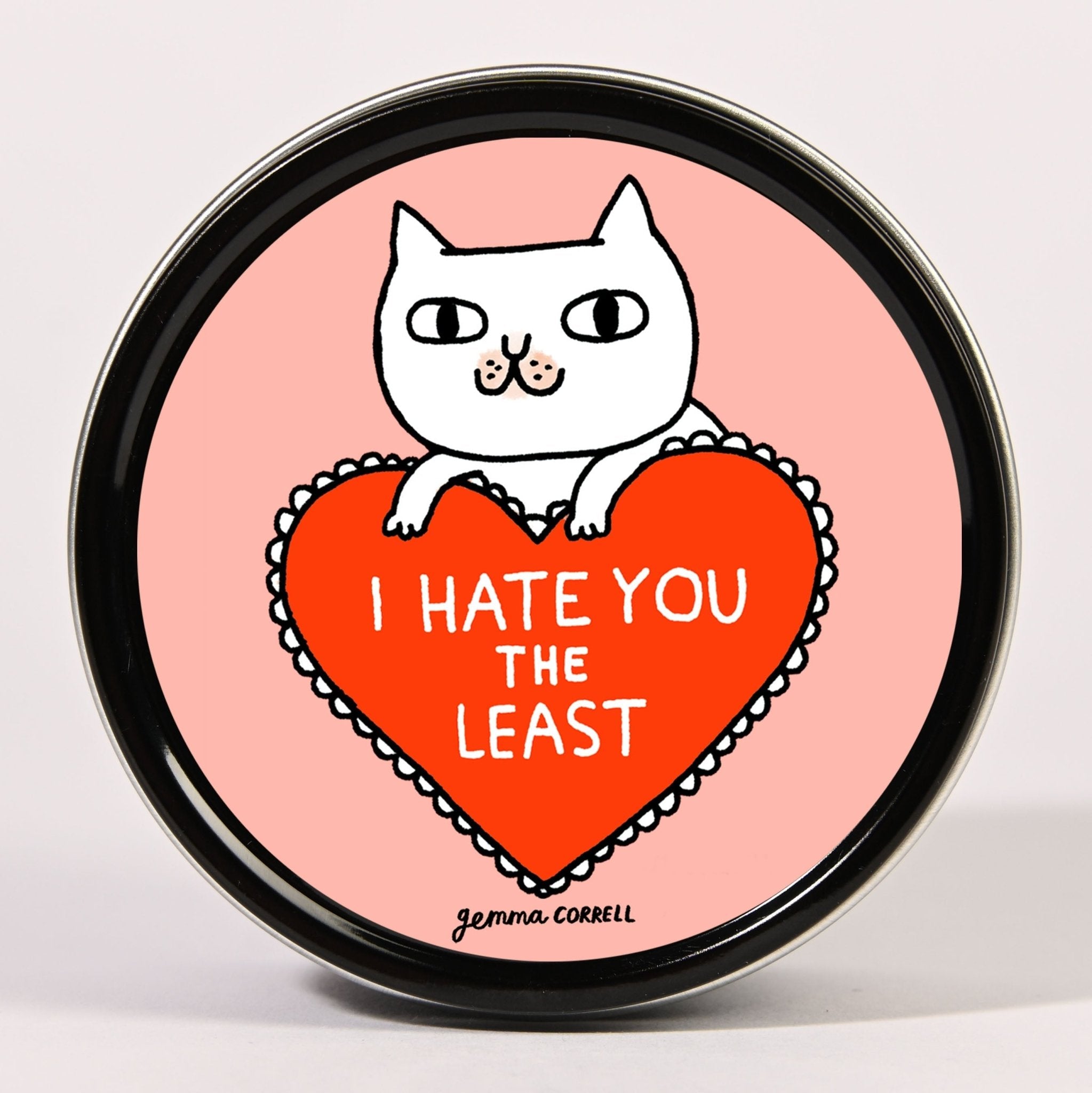 Gemma Correll Scented Tin Candle: Hate You - Candlefy