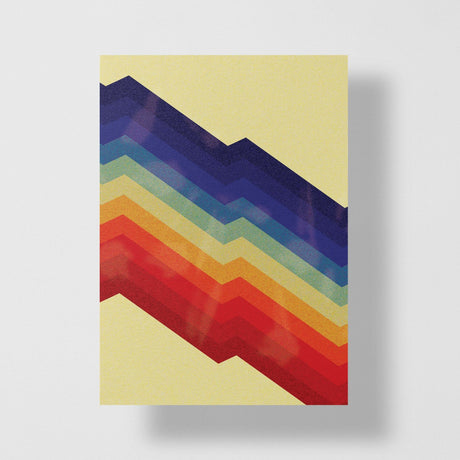Geometric Rainbow Drawing Personalized Greeting Card - Candlefy