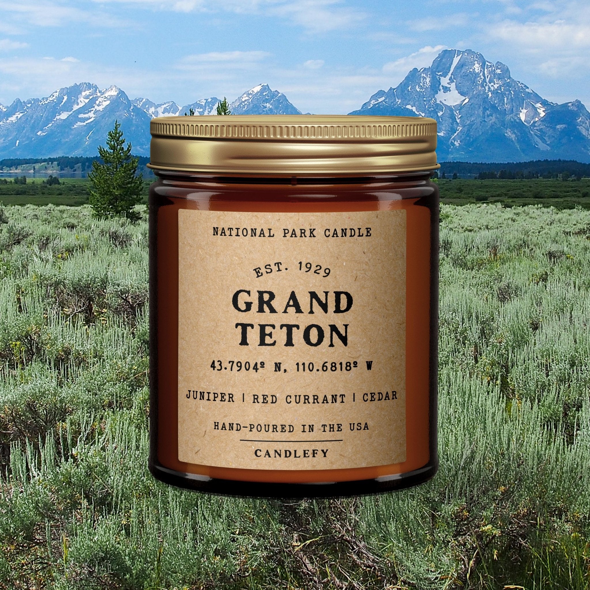 Grand Teton National Park Candles I Natural Wax Candles I Candlefy