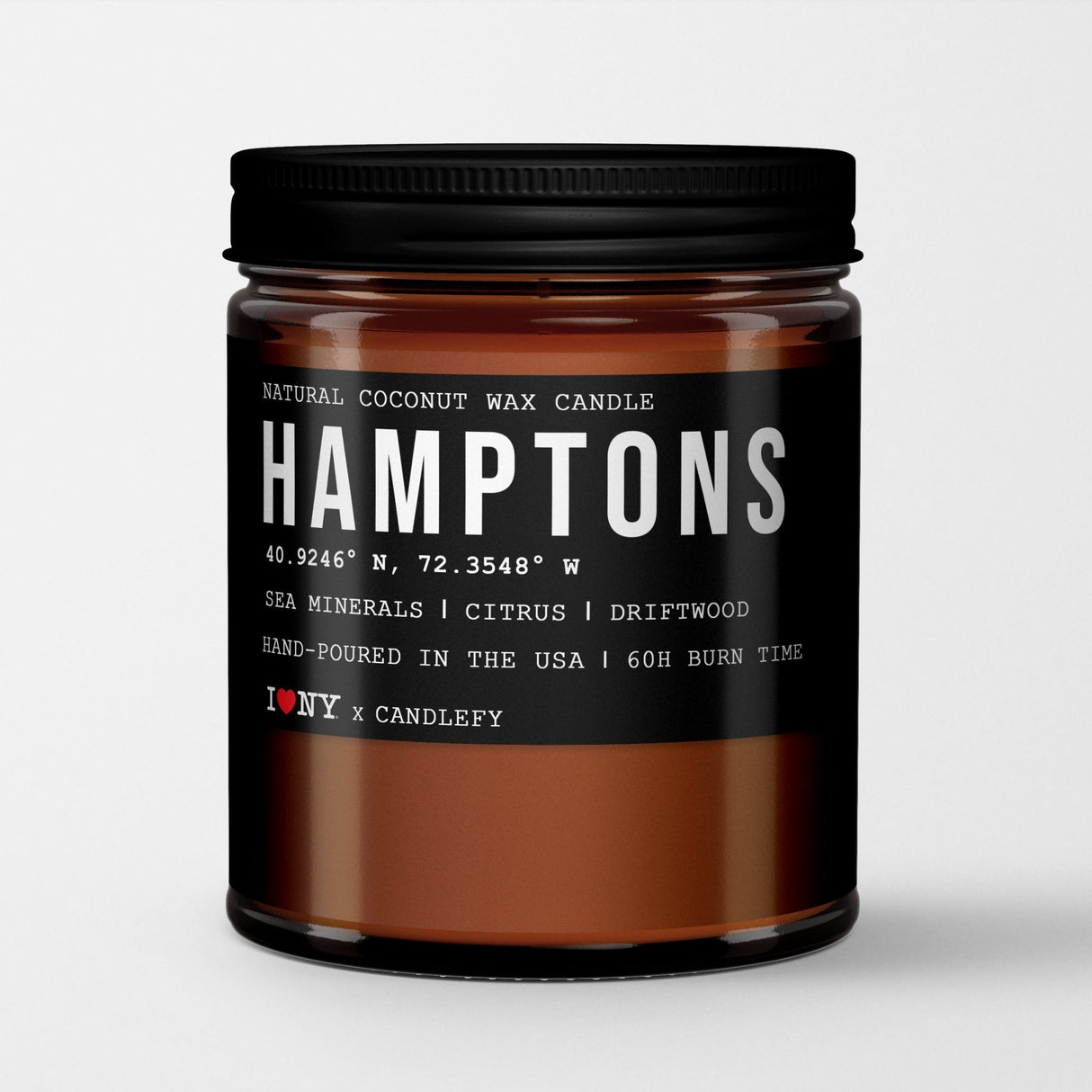Hamptons: New York Scented Candle (Sea Mineral, Citrus, Amberwood) - Candlefy