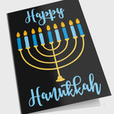 Happy Hanukkah Personalized Greeting Card - Candlefy