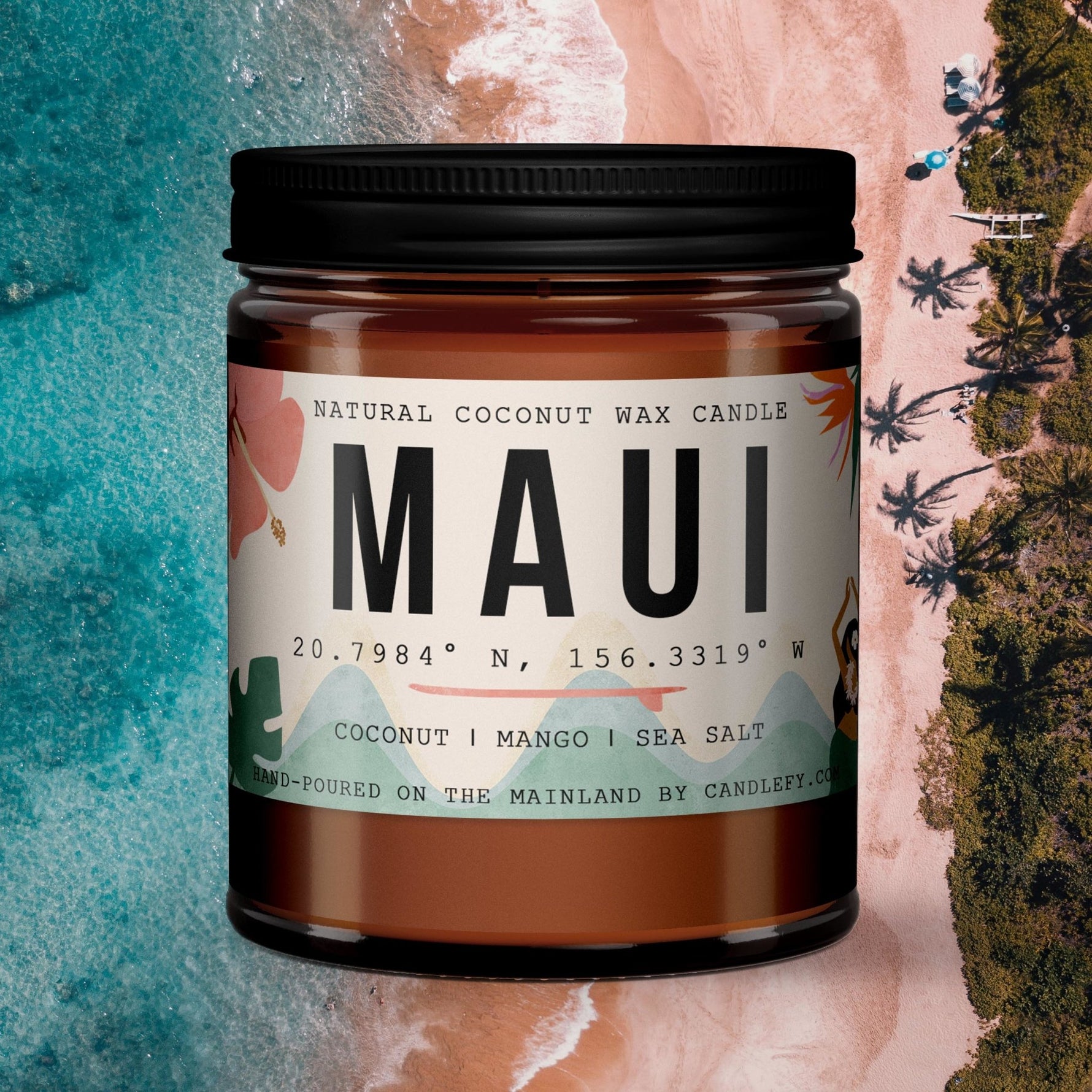 Hawaii Scented Candle Gift Box (4 candles / 240H Burn Time) - Candlefy