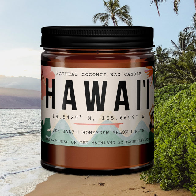 Hawaii Scented Candle Gift Box (4 candles / 240H Burn Time) - Candlefy