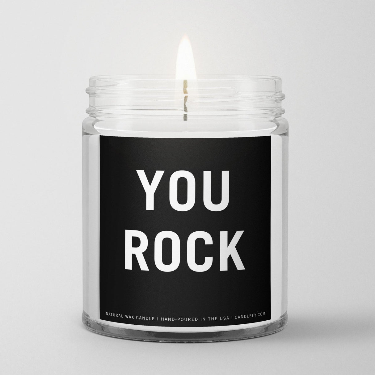 Inspirational Quote Candle "You Rock" - Candlefy